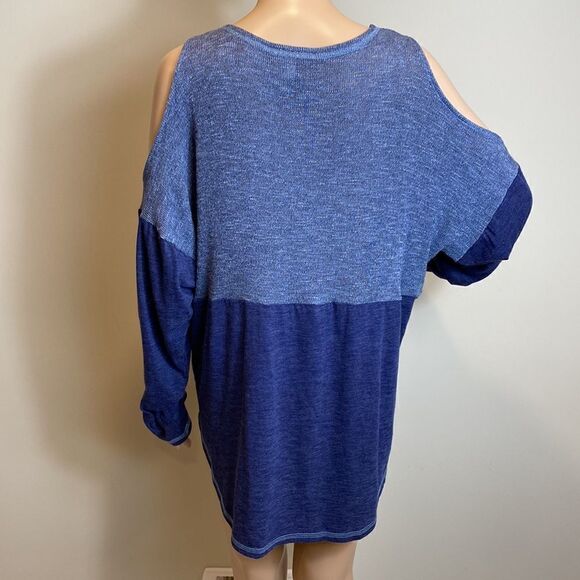 ❤️Last Chance I.N.C. International Concepts could shoulder blue top size XL - Picture 4 of 8